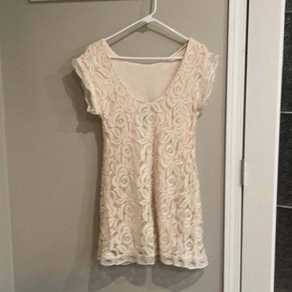 Vintage Fire Los Angeles size M lace overlay low back dress - Picture 2 of 3